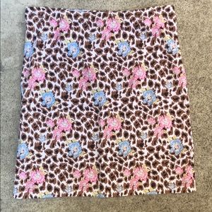 White Cheetah Print w/ Flowers - Nicole - SZ 10